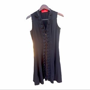 Saint Gil black zip up dress